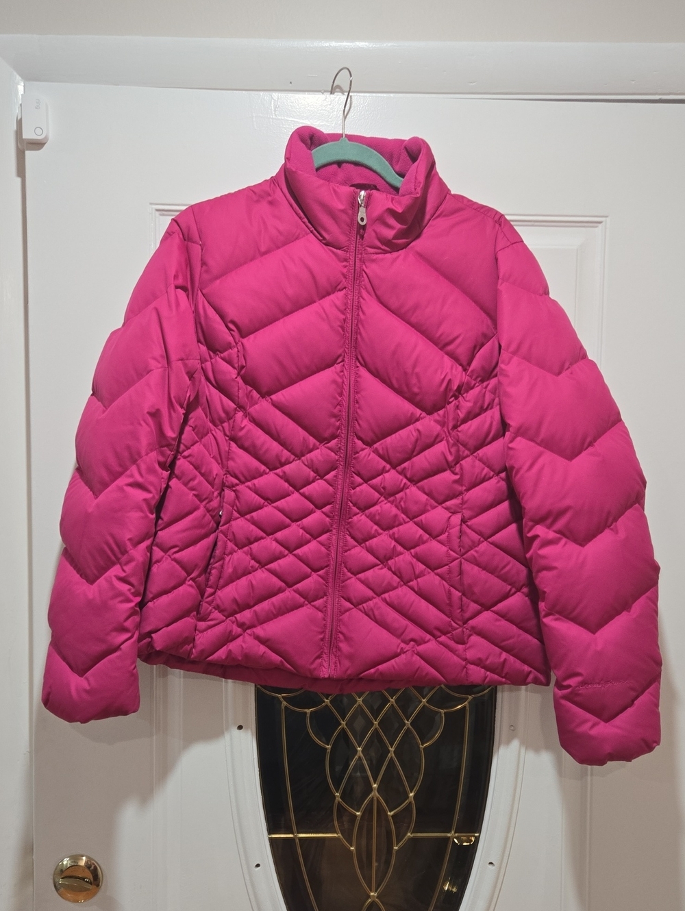 Eddie Bauer Puffer Jacket, Fuchsia, L
